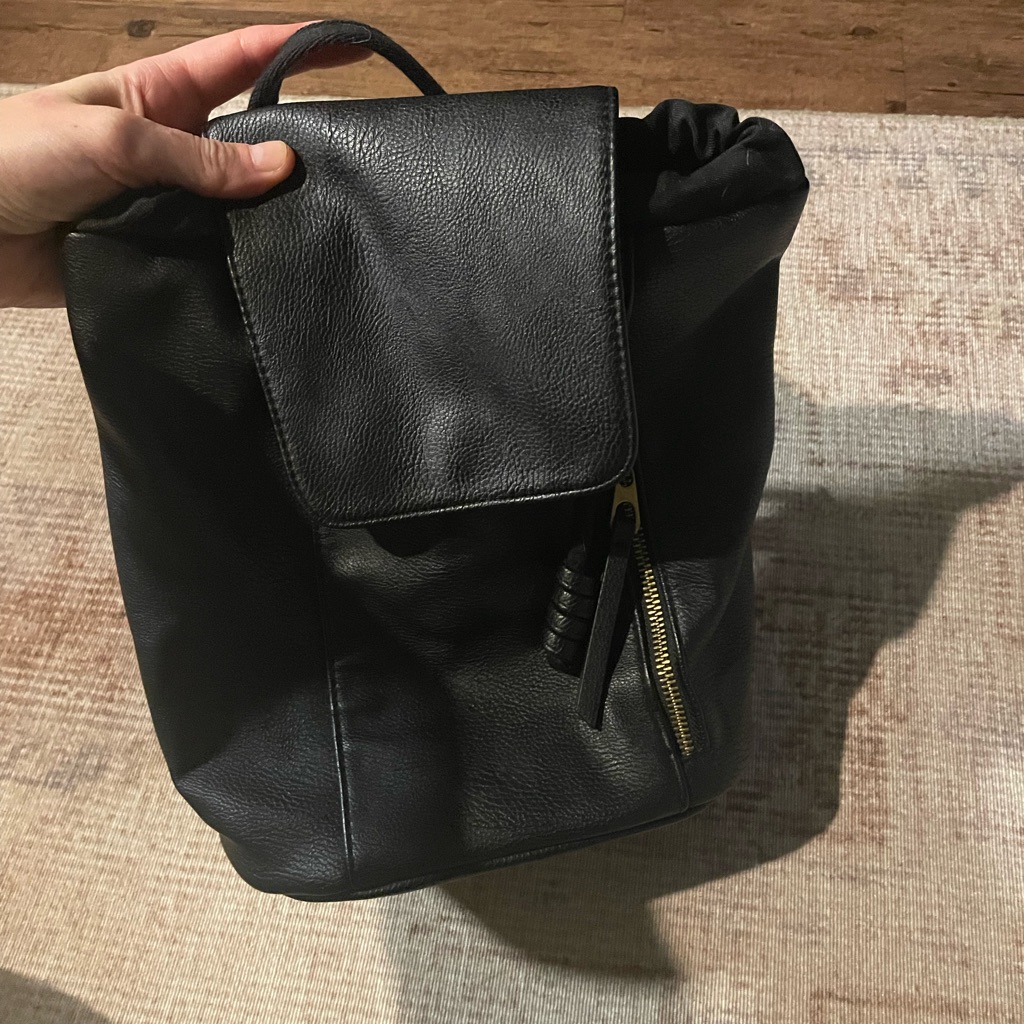 Mini Black Backpack